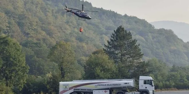 Izudin Ahmetlić i kompanija Hifa Oil donirali cisternu goriva za helikoptere koji gase požare