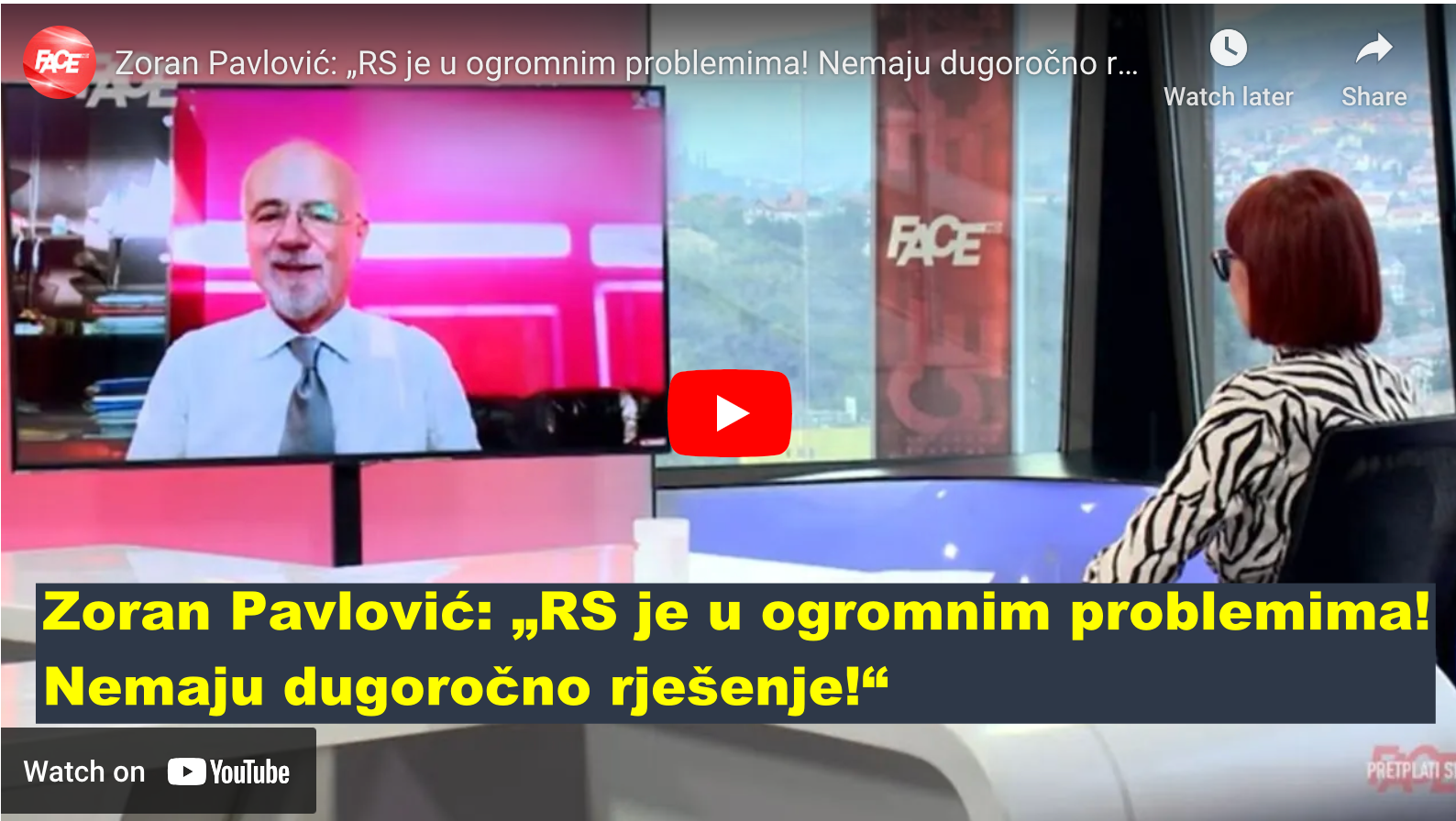 Zoran Pavlović: „RS je u ogromnim problemima! Nemaju dugoročno rješenje!“