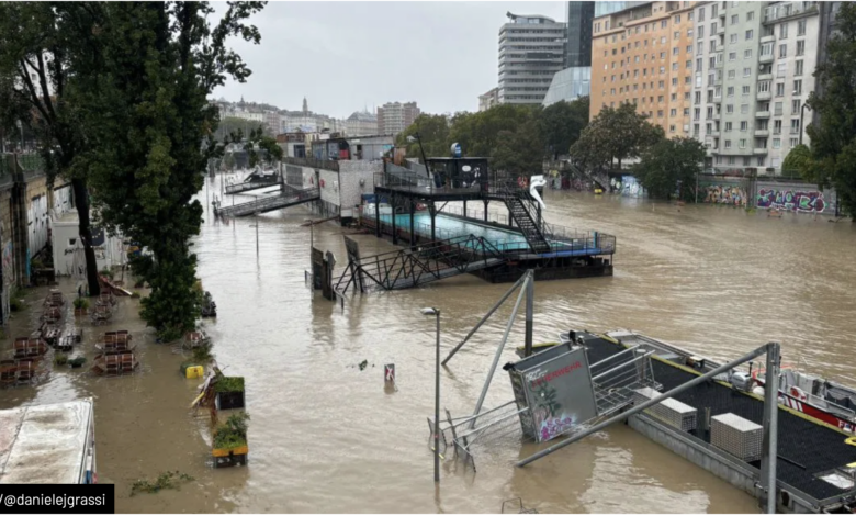 Dijelovi Beča pod vodom, do nekih zgrada se može samo čamcem, poplavljen i autoput (FOTO/VIDEO)