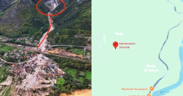 Neko na Google Mapsu nazvao kamenolom u Donjoj Jablanici kao “Kamenolom Smrtnik”