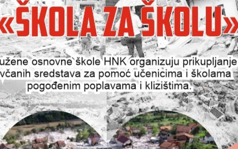 “Škola za školu”: Školarci prikupili 56.968 KM za pogođene poplavama