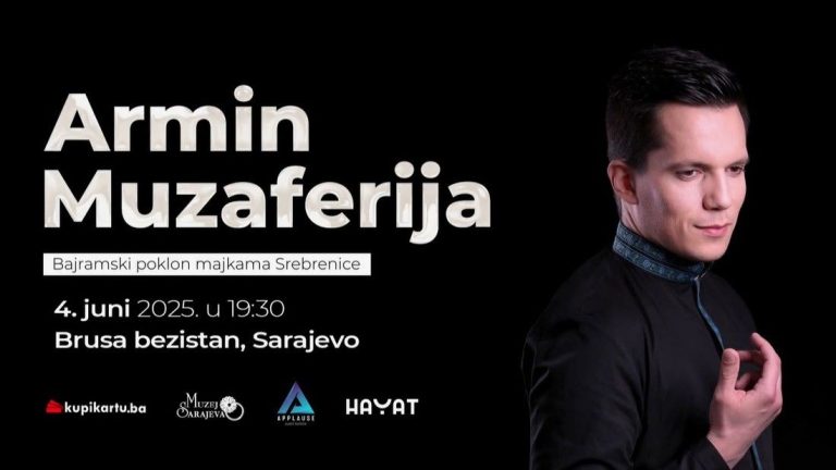 Bajramski koncert Armina Muzaferije u Brusa bezistanu- Sav prihod daruje majkama Srebrenice