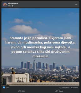 Efendija Pezić o fotografiji djevojke s hidžabom i mladića sa šajkačom