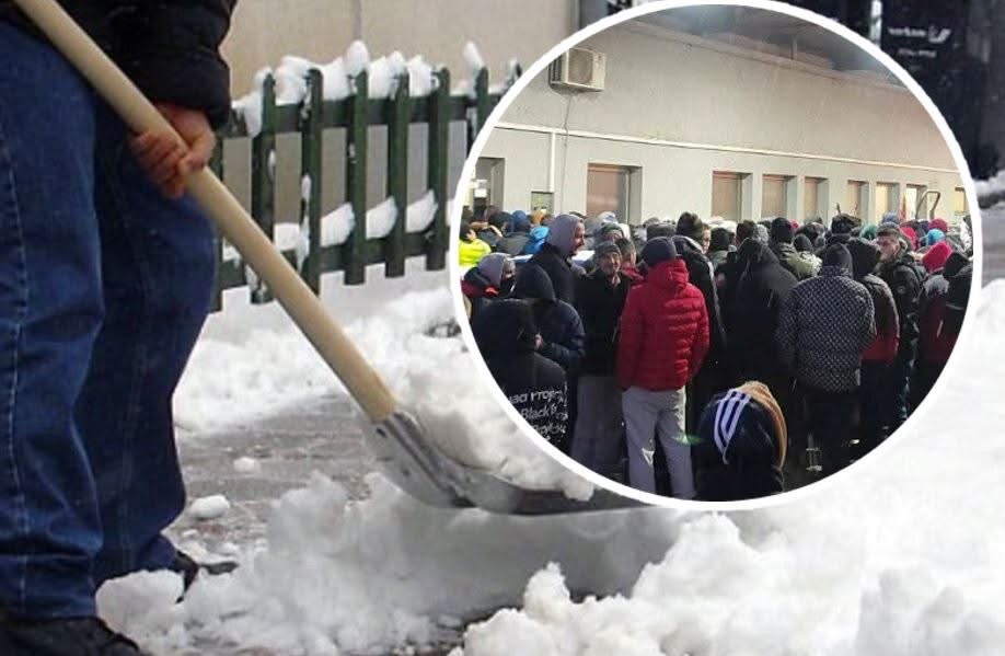 Stotine građana došlo da čisti snijeg za 75 KM