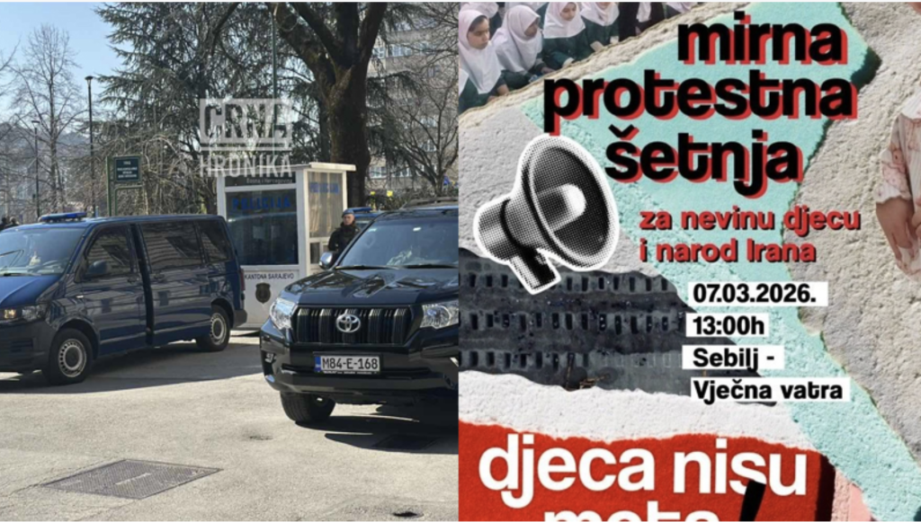 Policija zabranila protestnu šetnju podrške civilima u Iranu