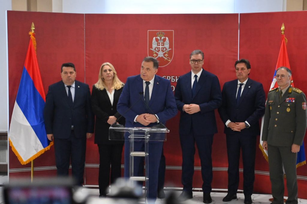 Dodik: “Srpska je ugrožena “vojnim savezom” Hrvatske, Albanije i Kosova”