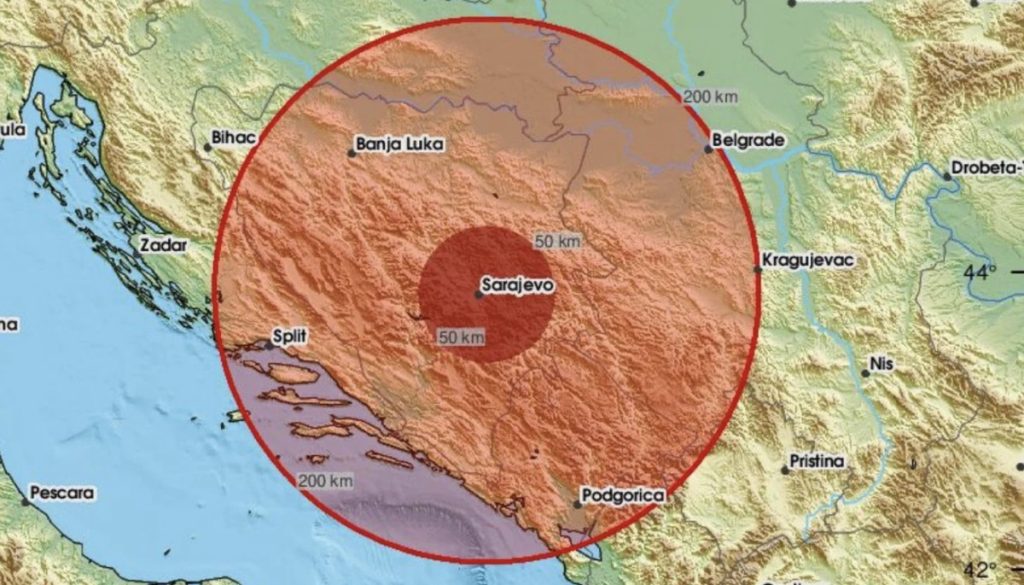Noćni zemljotres uznemirio građane BiH: Osjetno podrhtavanje tla osjetilo se u mnogim dijelovima zemlje