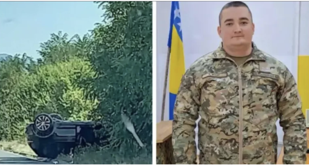 Pripadnik OSBiH Nedim Mulić spasio majku i bebu nakon prevrtanja automobila Pripadnik OSBiH Nedim Mulić spasio majku i bebu nakon prevrtanja automobila