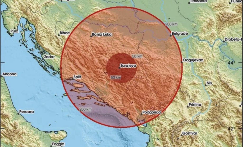 Objavljeni detalji: Zemljotres kod Sarajeva registrovan na istom mjestu kao i u četvrtak