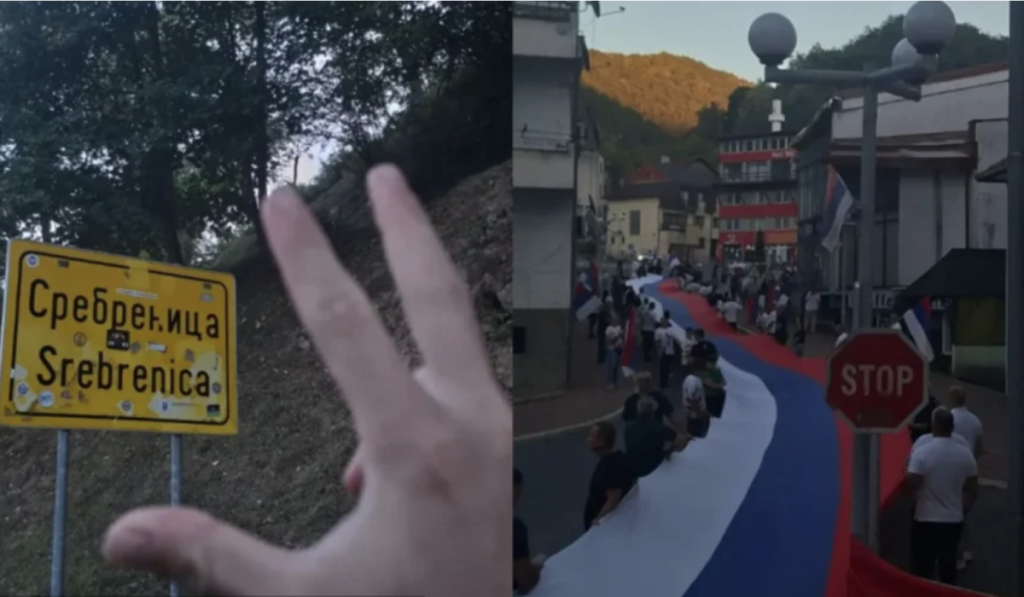 Sramne slike iz Srebrenice: Pozirao s tri prsta uz poruke podrške zločincu Mladiću